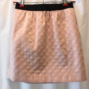 Loft Pink Metallic Mini Skirt